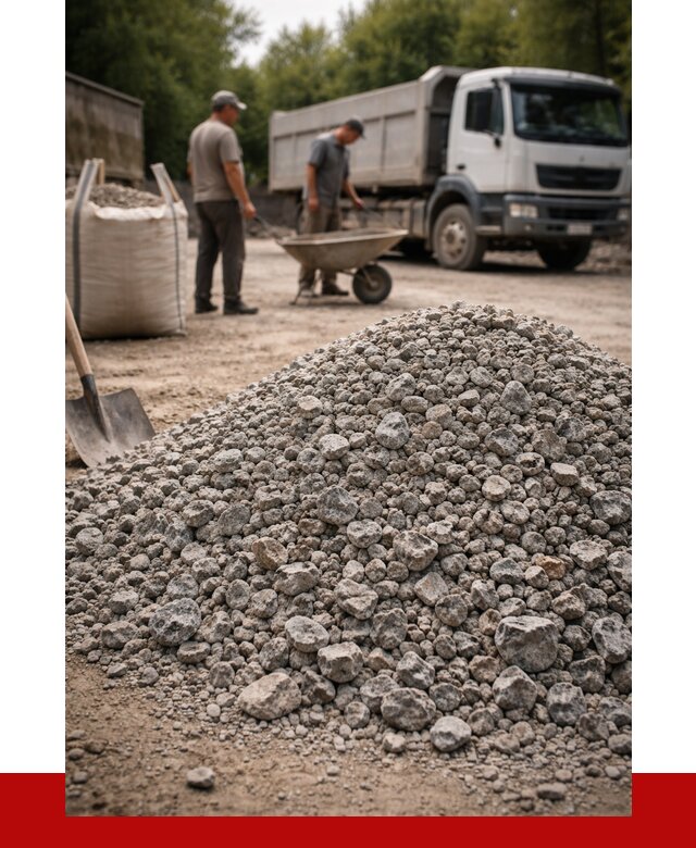 Гранитный щебень фракция 20-40 в Щекине от 3293 руб. ПРОНЕРУДЕкн