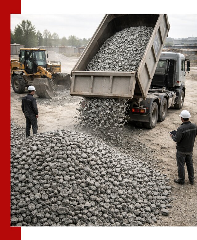 Доставка гранитного щебня фракции 20-40 в Щекине
