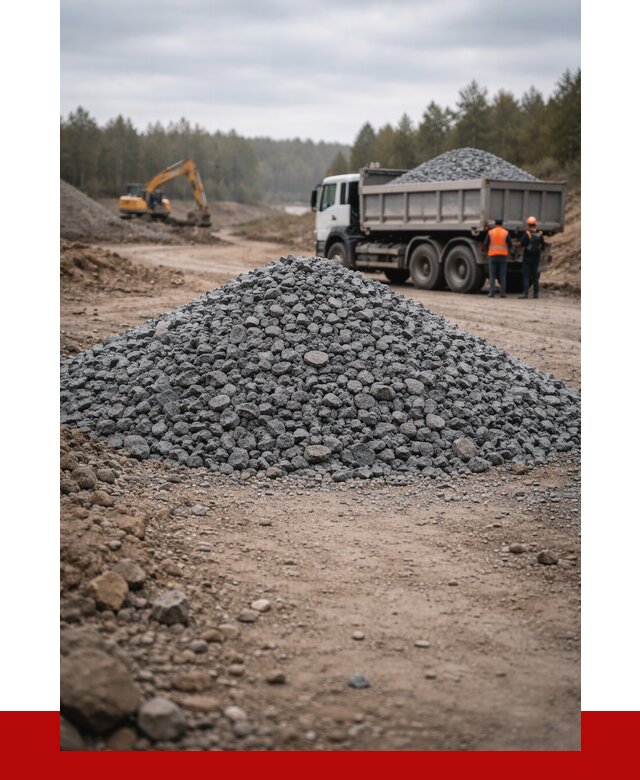 Щебень габбро диабаз фракция 40-70 в Щекине от 2264 р-ПРОНЕРУДЕкн