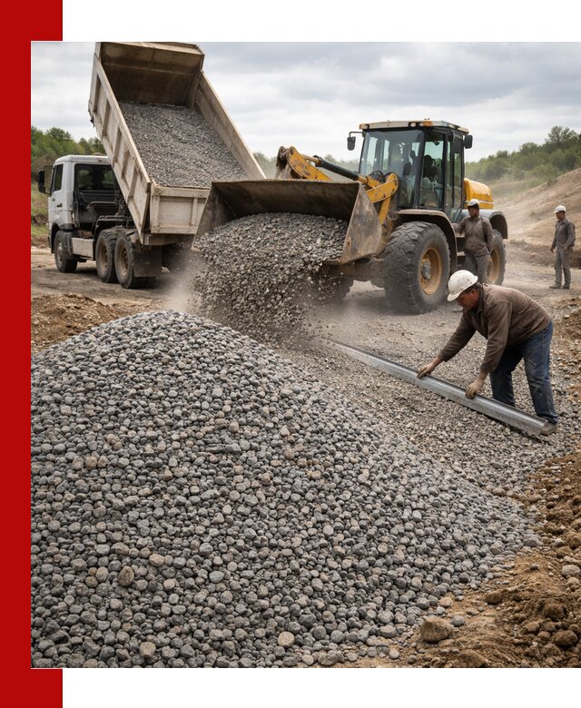 Гравийный щебень фракция 5-20 с доставкой в Щекине