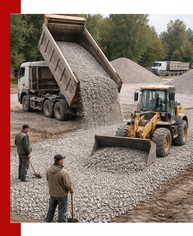 Купить гравийный щебень фракция 20-40 в Щекине с доставкой