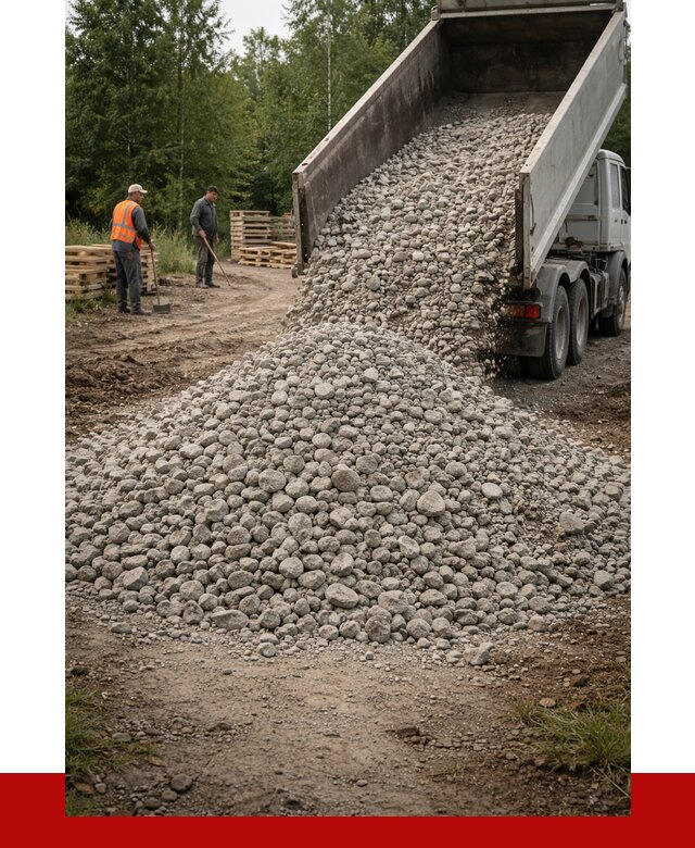 гравийный щебень фракция 70-120 в Щекине от 2522 р. ПРОНЕРУДЕкн