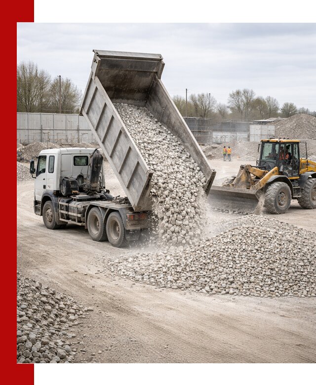 Доставка и продажа известнякового щебня в Щекине