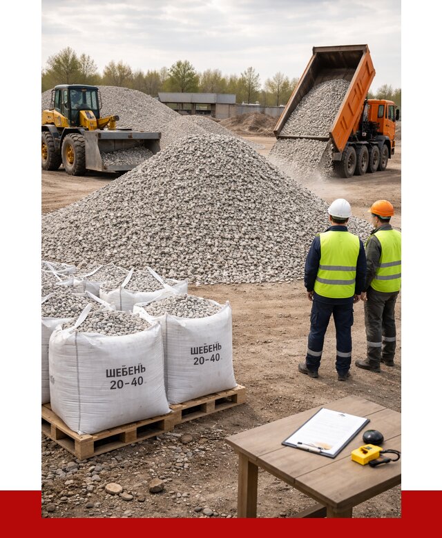 Известняковый щебень 20-40 в Щекине от 2161 р. ПРОНЕРУДЕкн