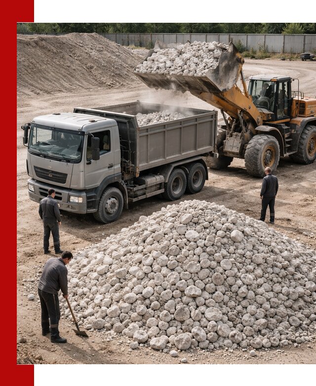 Известняковый щебень фракция 70–150 с доставкой в Щекине