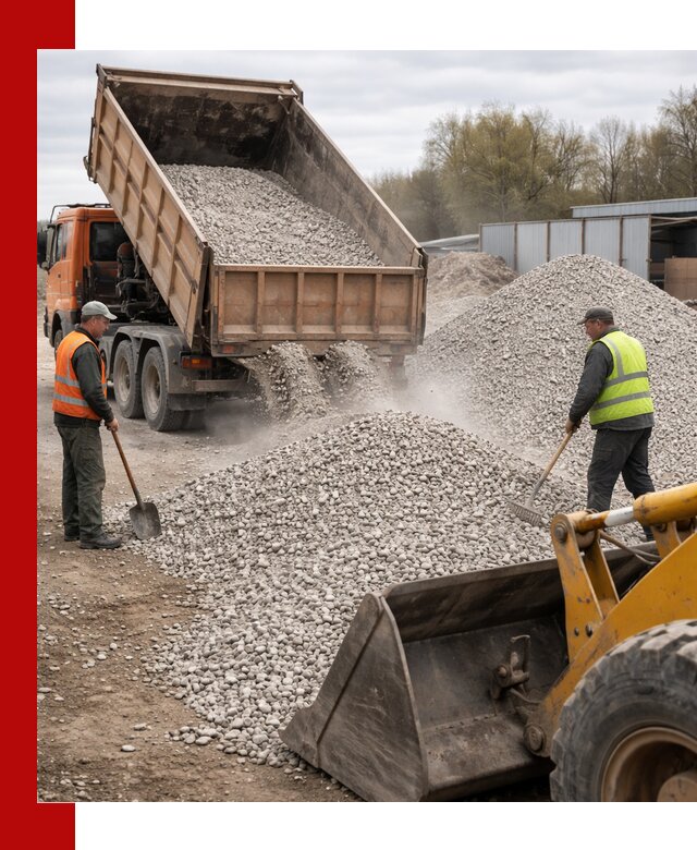 Доломитовый щебень фракции 5-20 с доставкой в Щекине