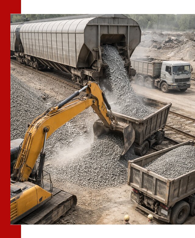 Доставка железнодорожного щебня в Щекине крупными партиями быстрого отгруза