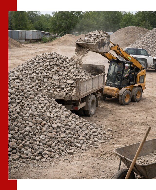 Доставка вторичного щебня в Щекине для строительных работ
