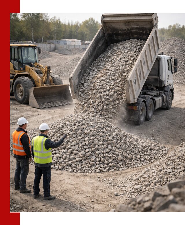 Вторичный щебень фракция 40–70 доставка в Щекине