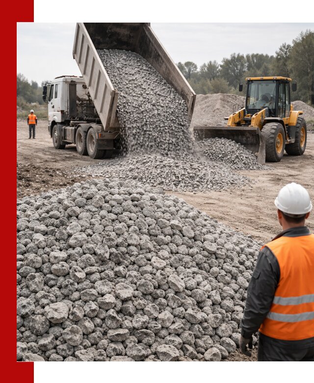 Доставка бетонного щебня фракции 20-40 в Щекине