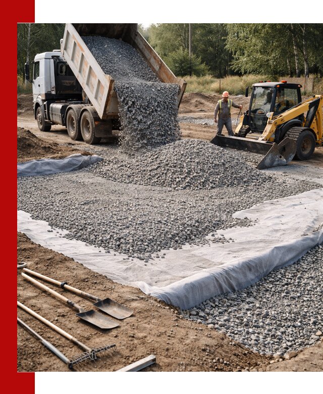 Щебень для фундамента с доставкой в Щекине