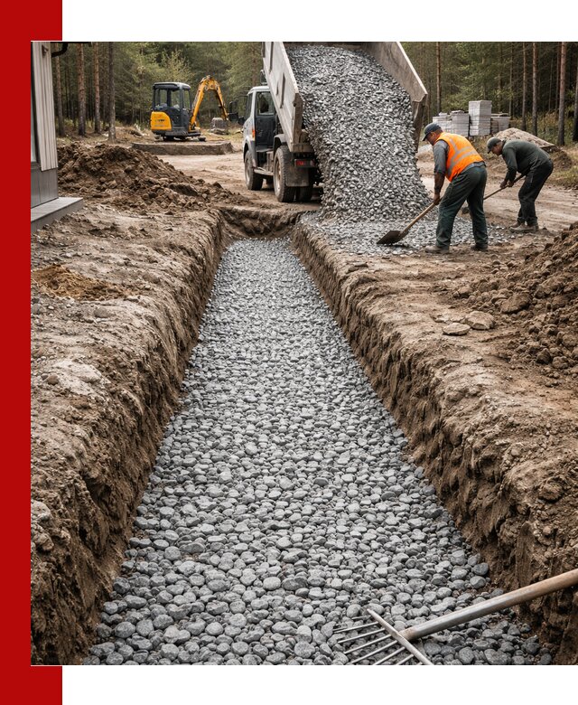 Щебень для дренажа с доставкой в Щекине высокого качества