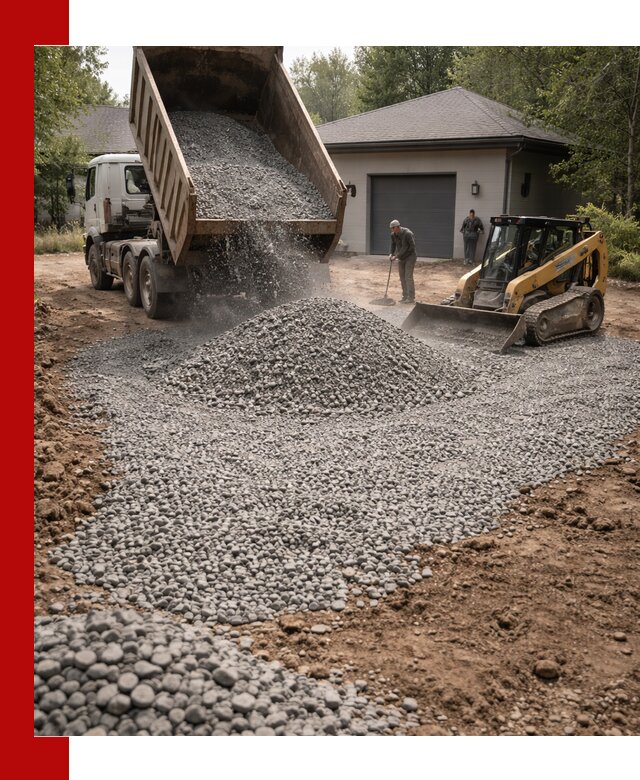 Щебень для парковки в Щекине: доставка и укладка качественного материала