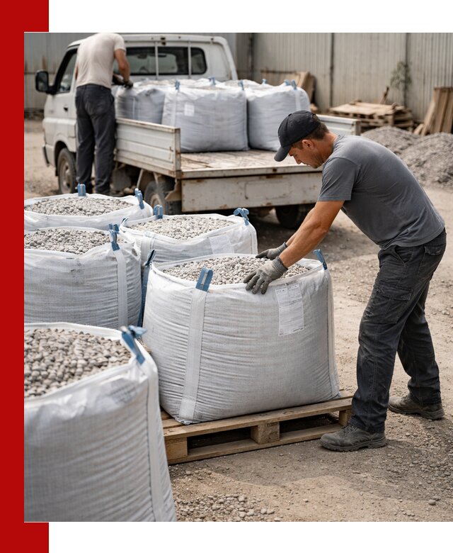 Доставка щебня в мешках по выгодным ценам в Щекине