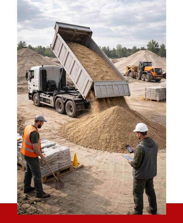 Карьерный песок с доставкой в Щекине от 3705 р. ПРОНЕРУДЕкн