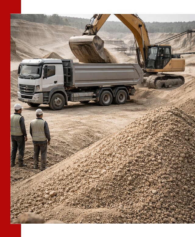 Карьерный крупнозернистый песок с доставкой в Щекине