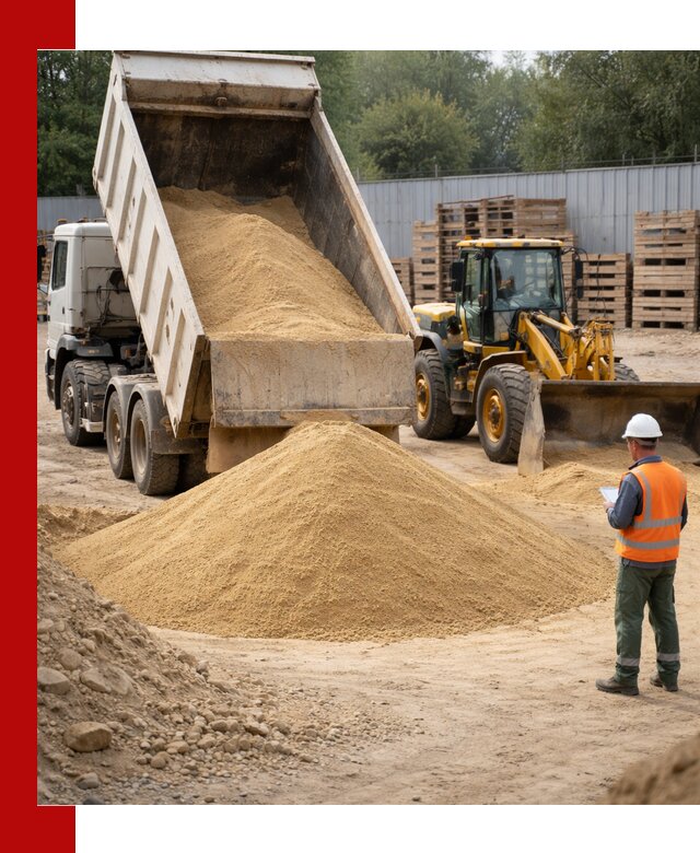 Доставка карьерного мелкозернистого песка в Щекине