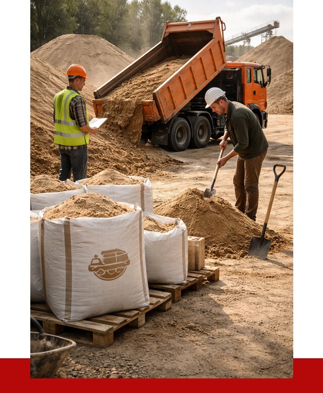 Строительный песок в Щекине от 2264 р. с доставкой, ПРОНЕРУДЕкн