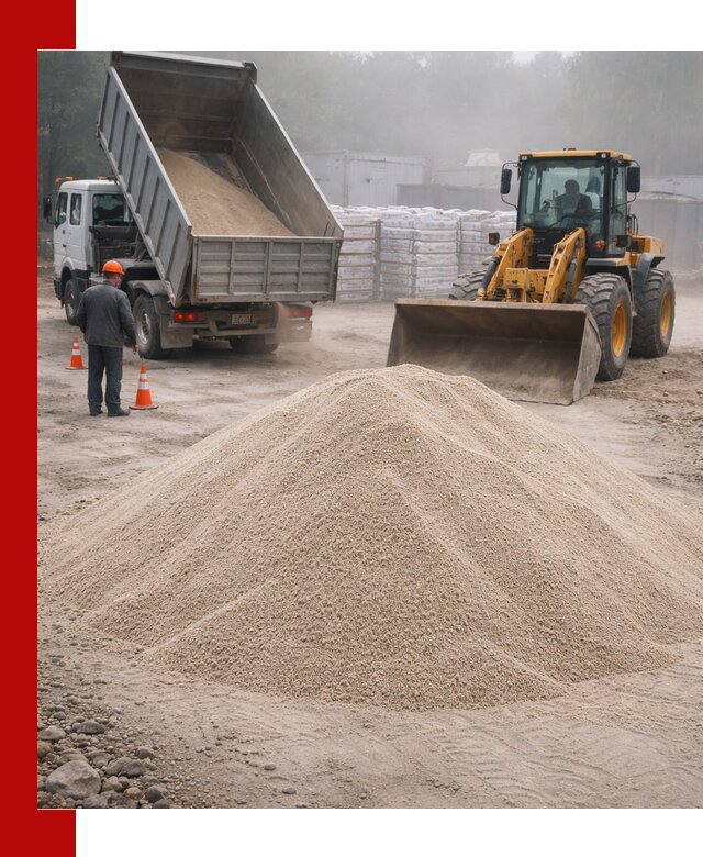 Кварцевый песок фракция 0–8 для стройработ в Щекине