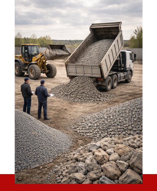 Гравий и камень с доставкой в Щекине от 4323 р. - ПРОНЕРУДЕкн