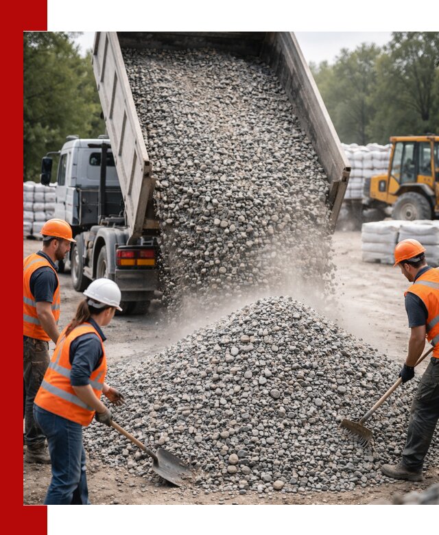 Доставка гравия и камня в Щекине оптом и в розницу