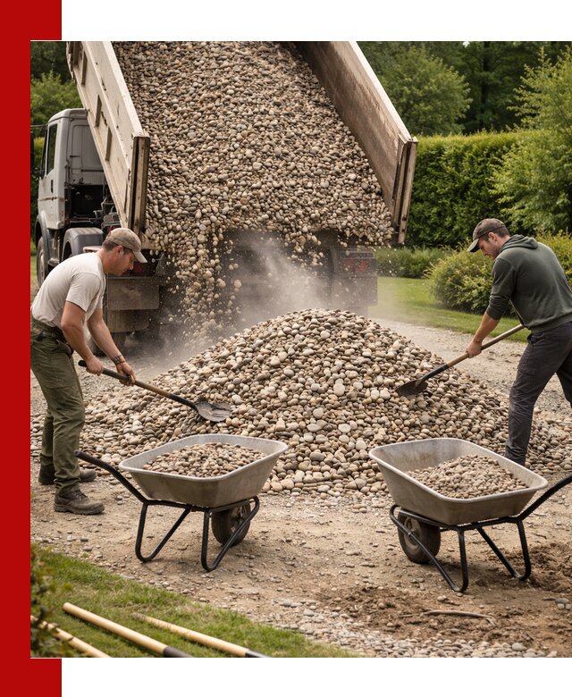 Доставка и продажа декоративной гальки в Щекине