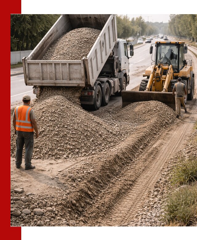 Опгс для устройства дорог и подсыпки в Щекине