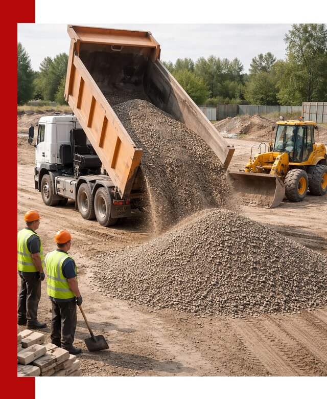 Доставка щебёночно-песчаной смеси ЩПС С7 в Щекине