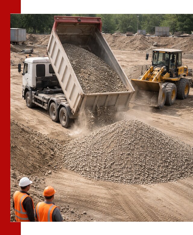 Щебень с песком (ЩГПС С2) с доставкой в Щекине