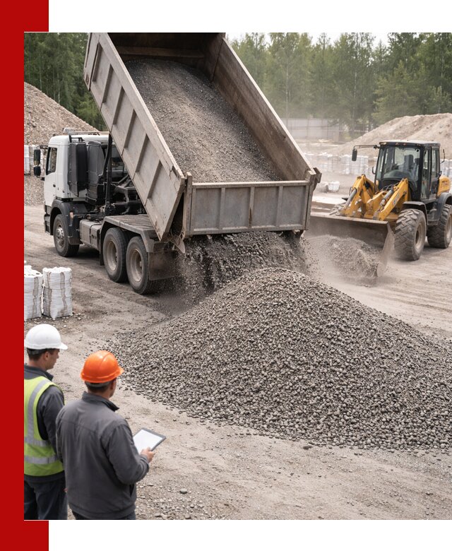 Доставка и продажа гранитного отсева 0-10 в Щекине