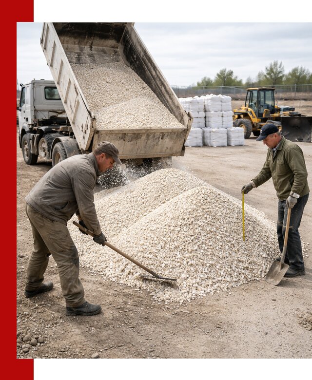 Мраморная крошка с доставкой и разгрузкой в Щекине