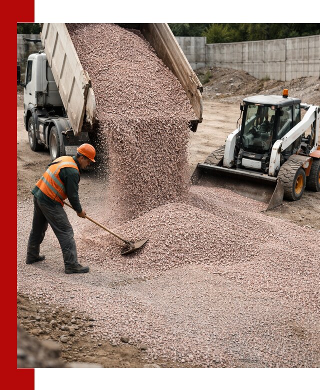 Крошка розовый гранит с доставкой в Щекине от производителя