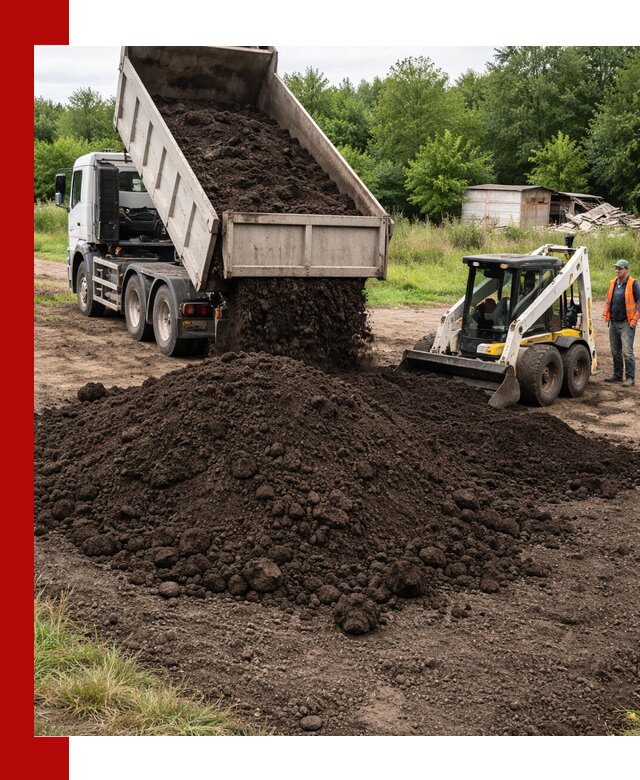 Поставка плодородной земли с доставкой самосвалом в Щекине