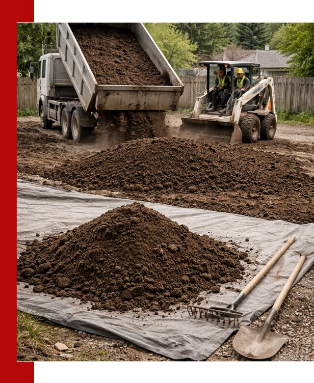 Грунт для отсыпки участка с доставкой в Щекине