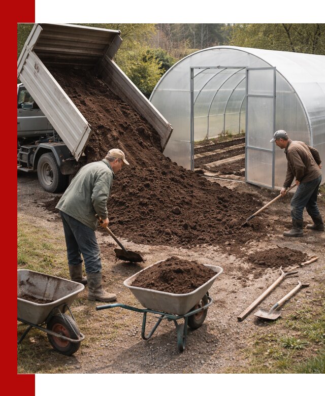 Грунт для теплицы с доставкой в Щекине — плодородный субстрат под растения