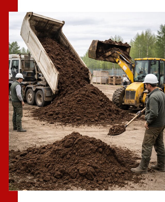 Доставка торфа оптом и в мешках в Щекине