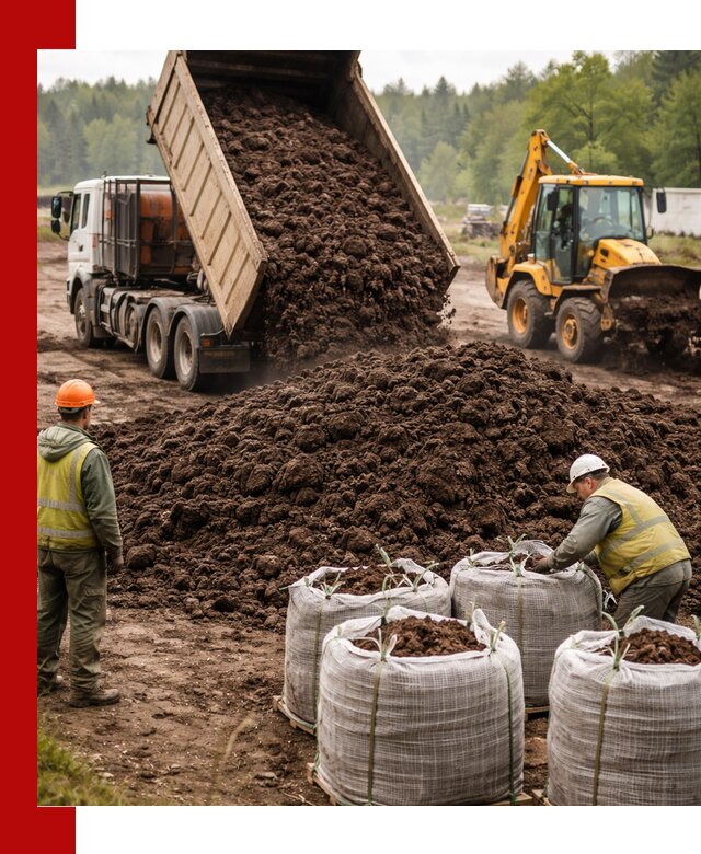 Доставка нейтрального торфа в Щекине оптом и в розницу