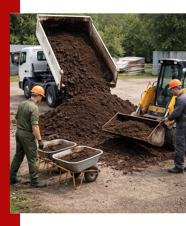 Доставка торфо-земляной смеси в Щекине для огорода и ландшафта
