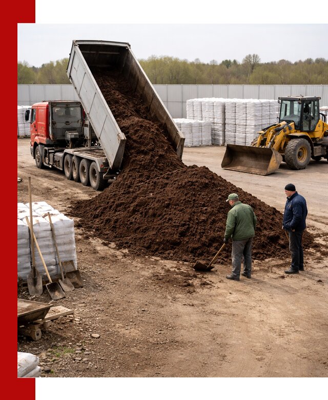 Доставка торфяных смесей оптом и в розницу в Щекине