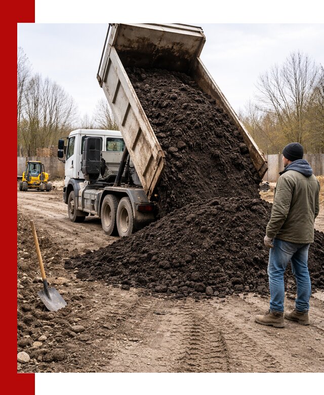 Доставка чернозема навалом в Щекине быстро и выгодно