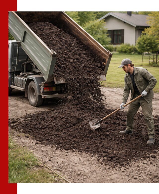 Чернозем для газона с доставкой в Щекине быстро и качественно