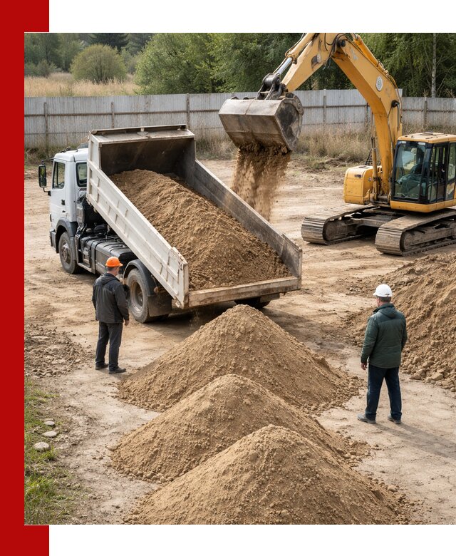 Доставка супеси вагонными и автопартиями в Щекине