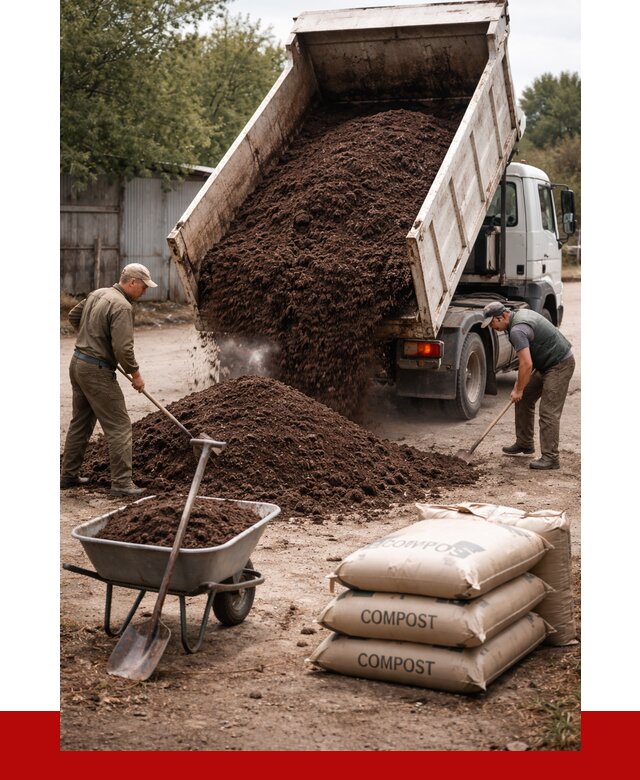 Купить компост в Щекине от 4323 р. за куб с доставкой | ПРОНЕРУДЕкн