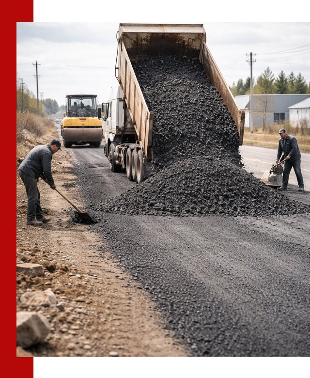 Асфальтовая крошка для дорог в Щекине — поставка и доставка