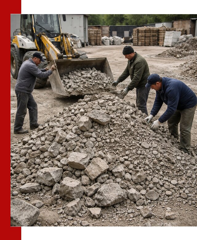 Демонтаж и вывоз бой бетона в Щекине