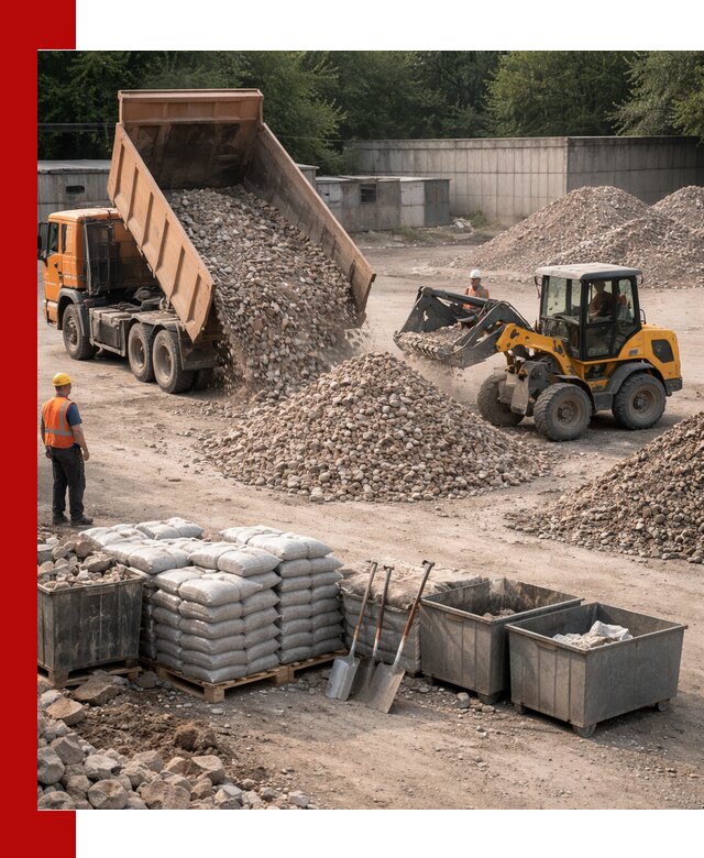 Вторичные материалы для отсыпки в Щекине — поставка и доставка