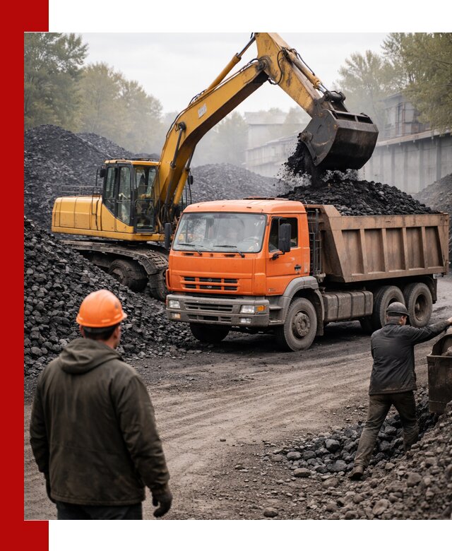 Доставка угля автотранспортом в Щекине быстро и выгодно