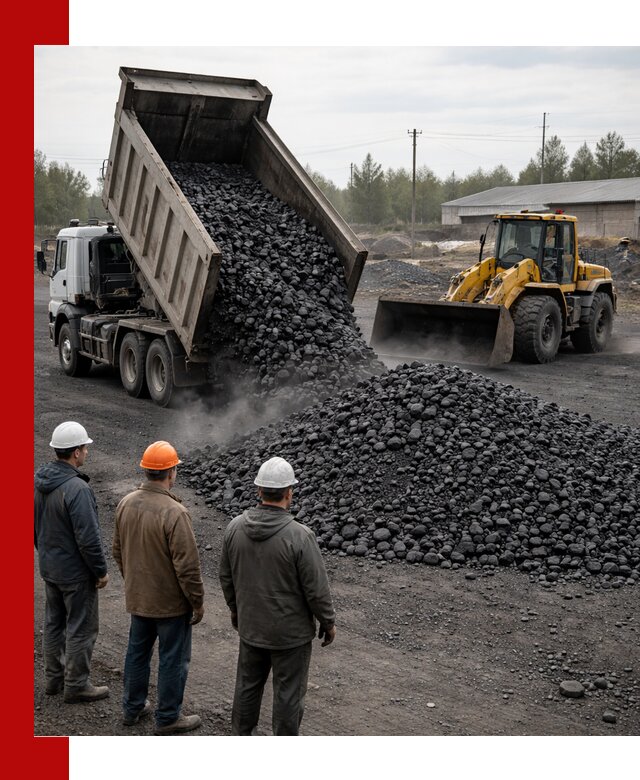 Доставка угля антрацита в Щекине с самосвалами и погрузкой