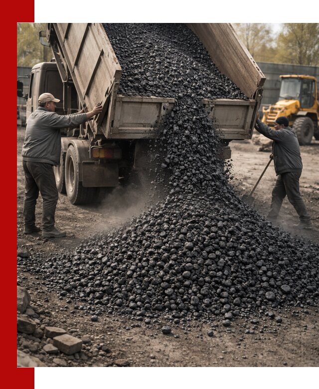 Доставка угля семечка самосвалами в Щекине