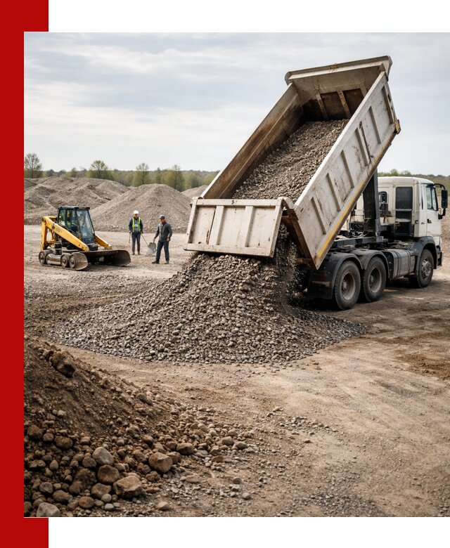 Доставка самосвалом 25 м³ в Щекине быстро и надежно